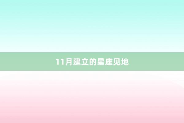 11月建立的星座见地